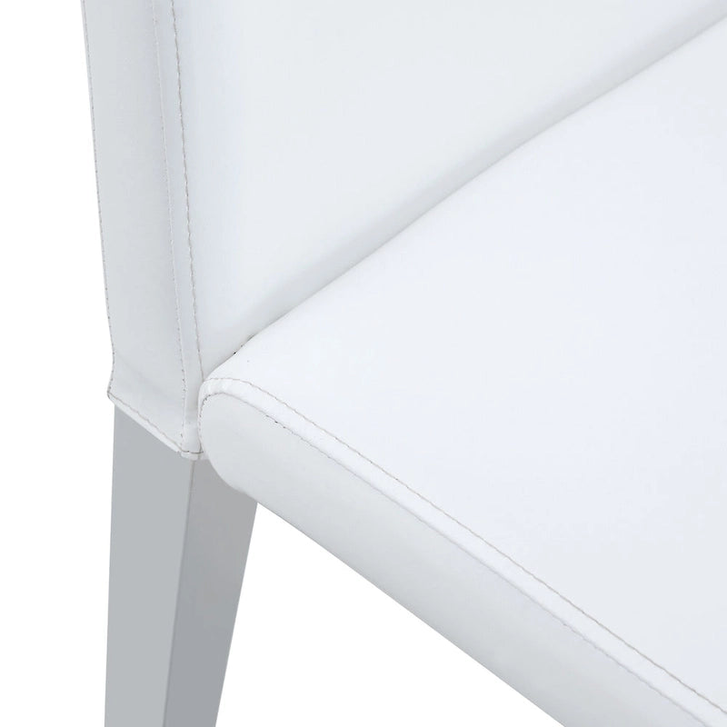 Silla de comedor sin brazos con patas de metal