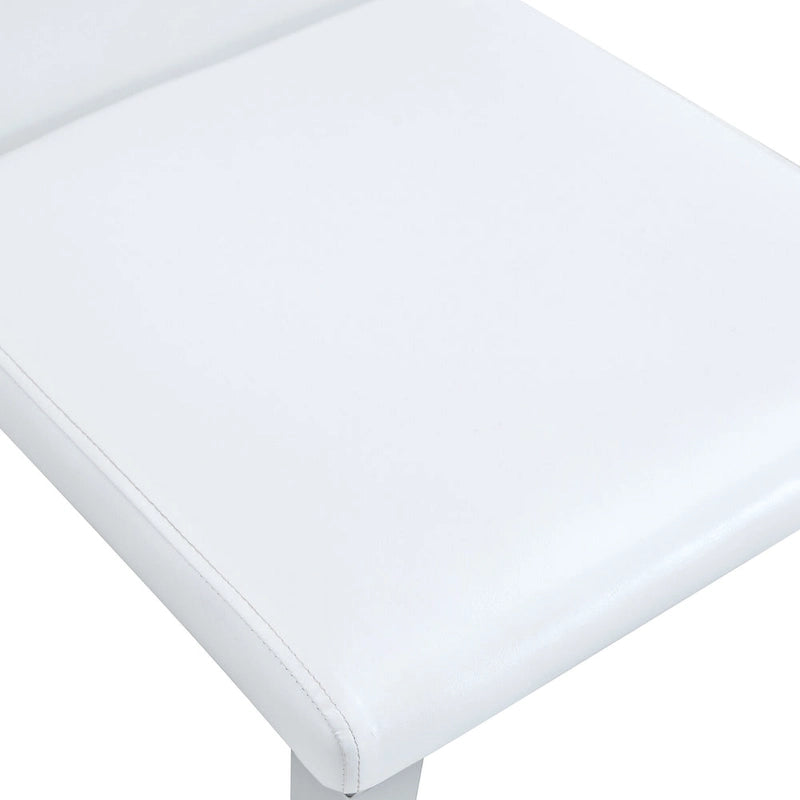 Silla de comedor sin brazos con patas de metal