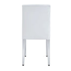 Silla de comedor sin brazos con patas de metal
