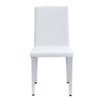 Silla de comedor sin brazos con patas de metal
