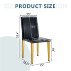 Silla de comedor sin brazos con patas de metal