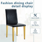 Silla de comedor sin brazos con patas de metal