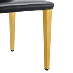 Silla de comedor sin brazos con patas de metal