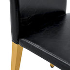 Silla de comedor sin brazos con patas de metal