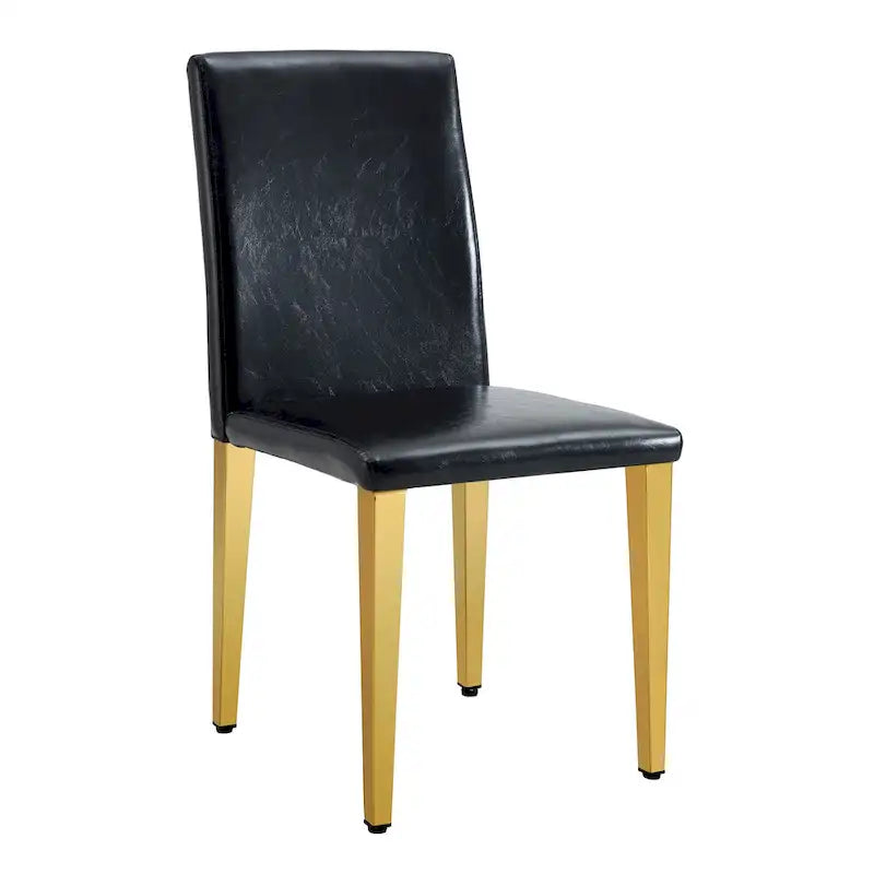 Silla de comedor sin brazos con patas de metal