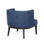 Juego de 2 sillones decorativos tipo barril tapizados – Tela o piel sintética