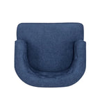 Juego de 2 sillones decorativos tipo barril tapizados – Tela o piel sintética