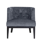Juego de 2 sillones decorativos tipo barril tapizados – Tela o piel sintética