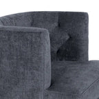 Juego de 2 sillones decorativos tipo barril tapizados – Tela o piel sintética