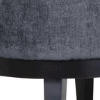 Juego de 2 sillones decorativos tipo barril tapizados – Tela o piel sintética