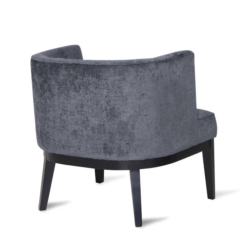 Juego de 2 sillones decorativos tipo barril tapizados – Tela o piel sintética