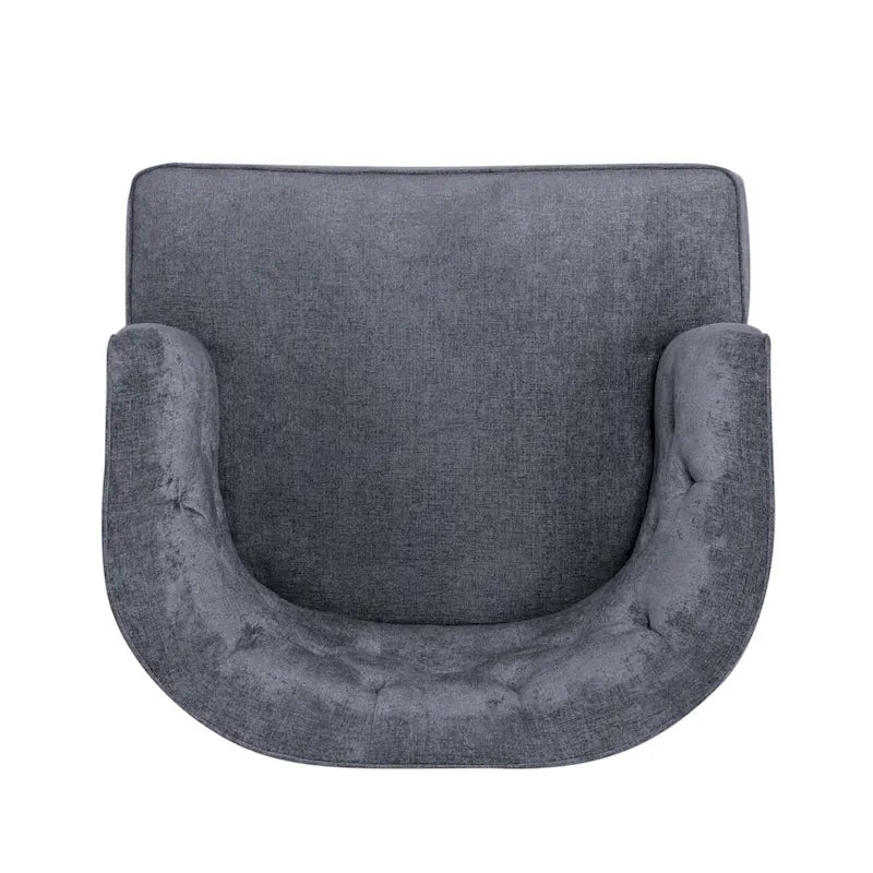 Juego de 2 sillones decorativos tipo barril tapizados – Tela o piel sintética