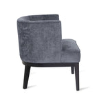 Juego de 2 sillones decorativos tipo barril tapizados – Tela o piel sintética