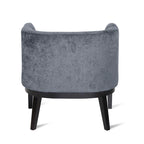 Juego de 2 sillones decorativos tipo barril tapizados – Tela o piel sintética