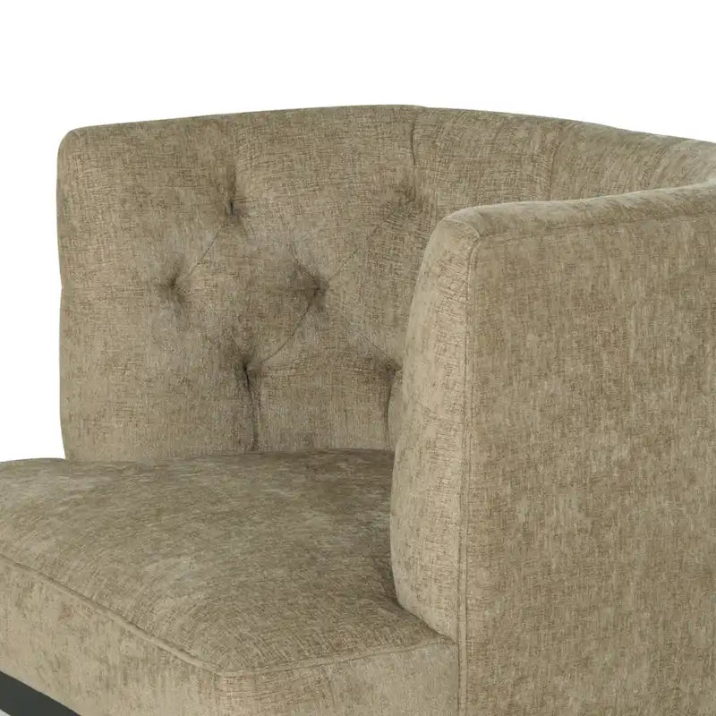 Juego de 2 sillones decorativos tipo barril tapizados – Tela o piel sintética