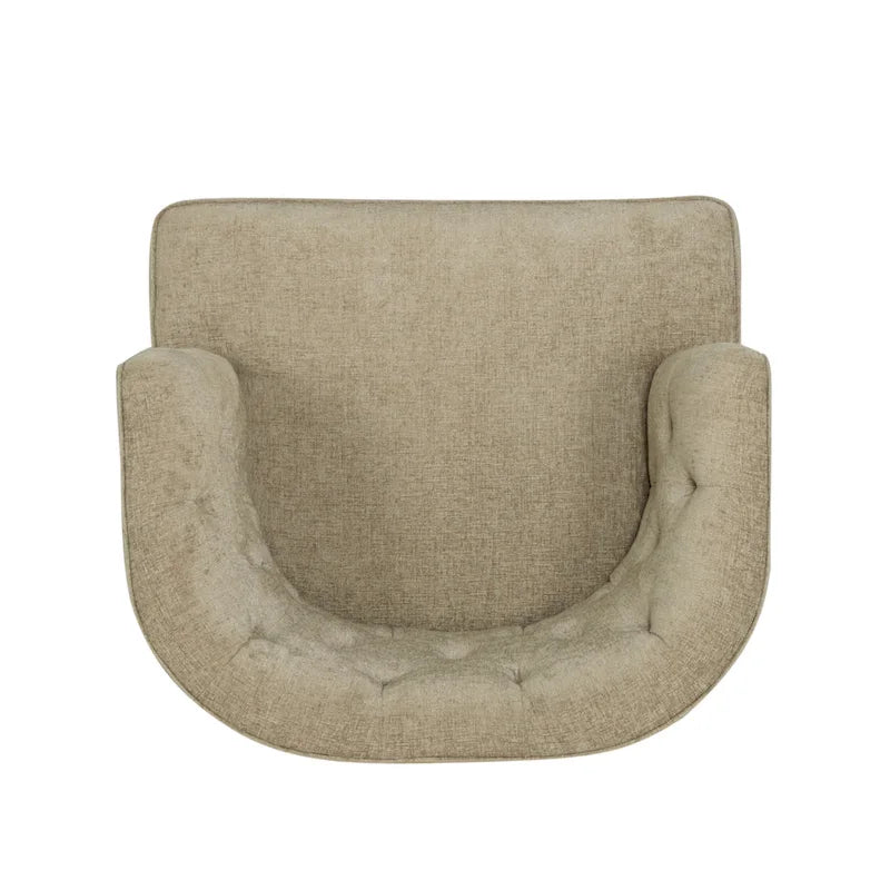 Juego de 2 sillones decorativos tipo barril tapizados – Tela o piel sintética