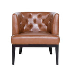 Juego de 2 sillones decorativos tipo barril tapizados – Tela o piel sintética