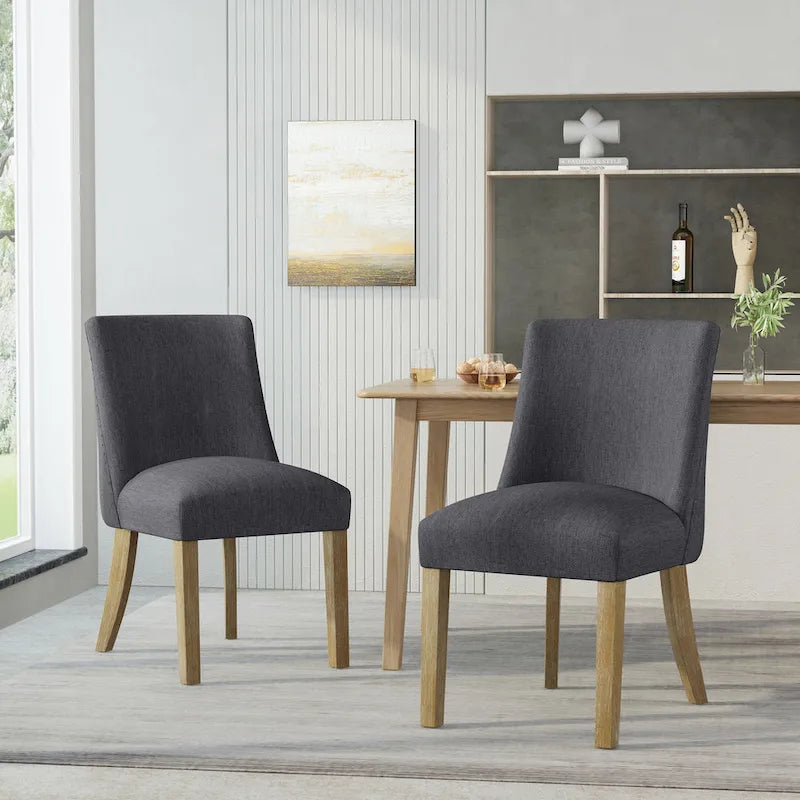 Silla de comedor Frances de tela (Juego de 2) de Christopher Knight Home