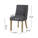 Silla de comedor Frances de tela (Juego de 2) de Christopher Knight Home