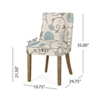Silla de comedor Frances de tela (Juego de 2) de Christopher Knight Home