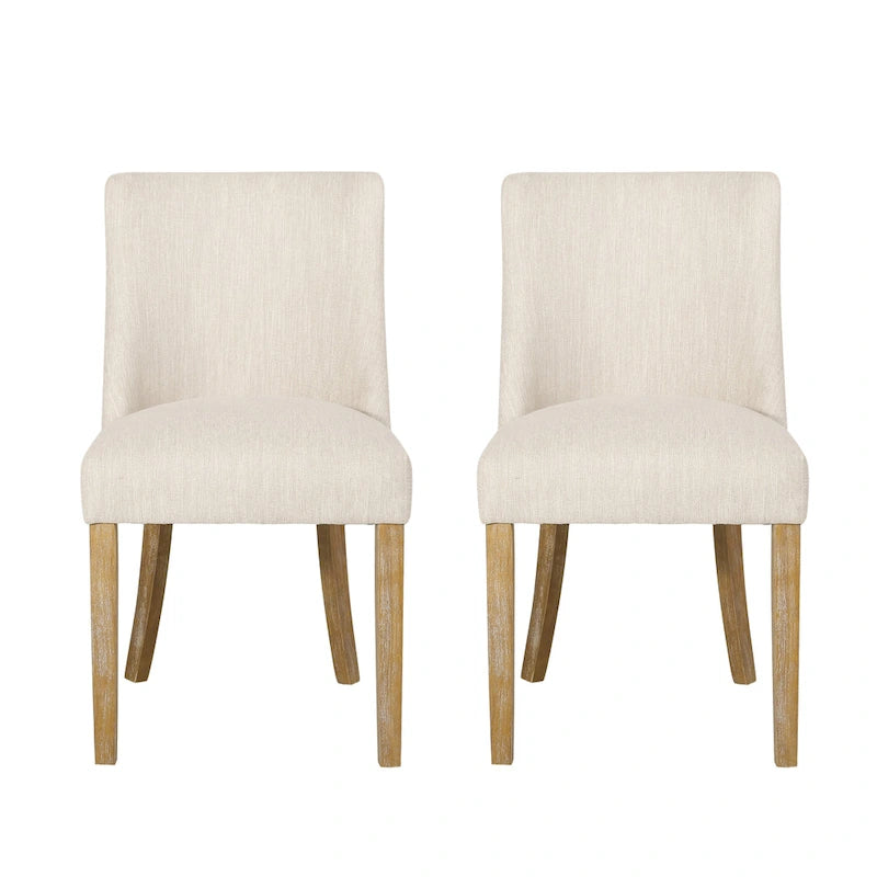 Silla de comedor Frances de tela (Juego de 2) de Christopher Knight Home