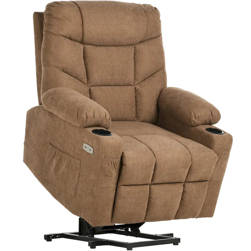 Sillón reclinable elevador eléctrico con masaje y calor