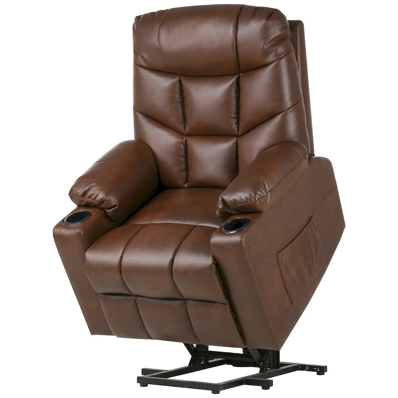 Sillón reclinable elevador eléctrico con masaje y calor