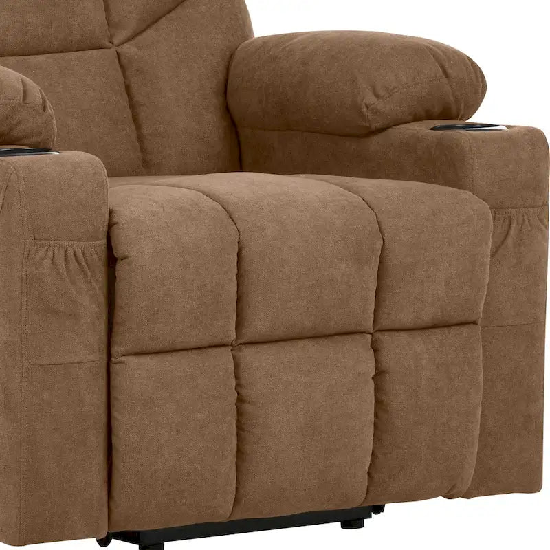 Sillón reclinable elevador eléctrico con masaje y calor