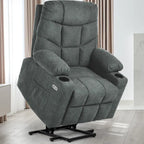 Sillón reclinable elevador eléctrico con masaje y calor
