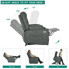 Sillón reclinable elevador eléctrico con masaje y calor