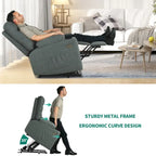 Sillón reclinable elevador eléctrico con masaje y calor