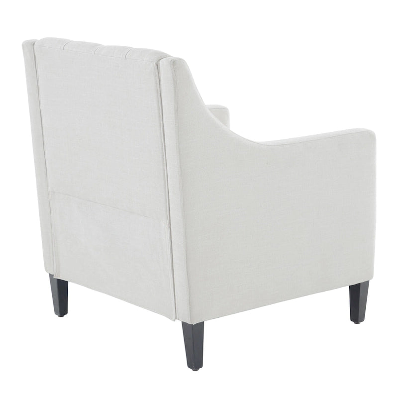 Sillón tapizado auxiliar con reposapiés – Disponible en azul, verde azulado oscuro y beige