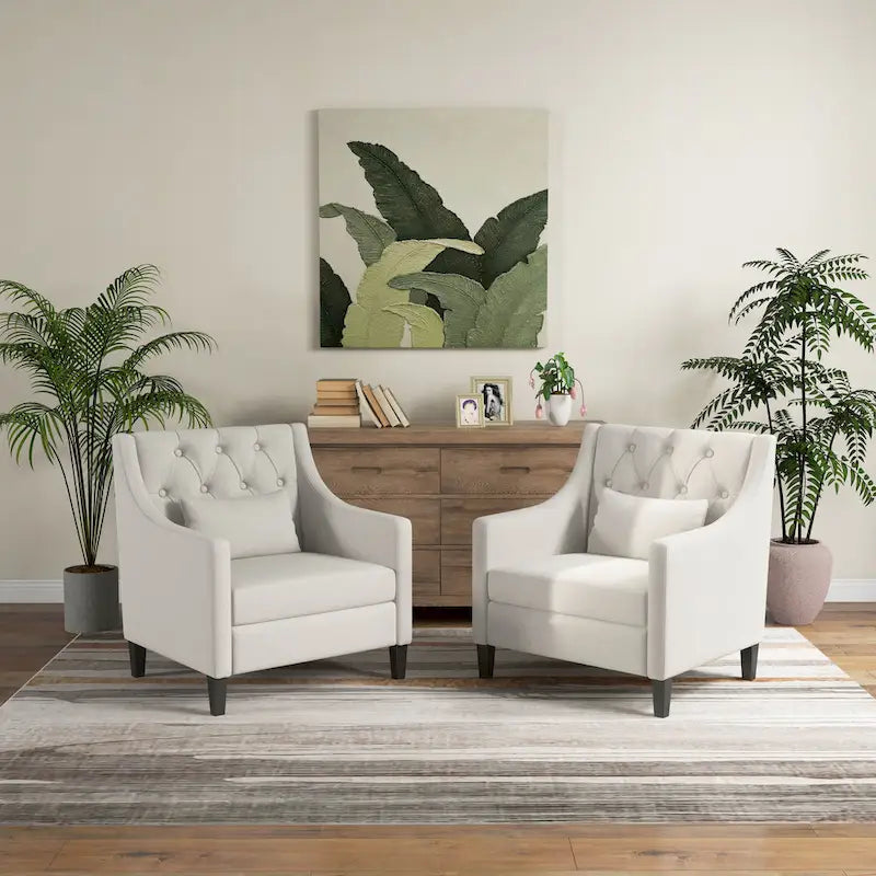 Sillón tapizado auxiliar con reposapiés – Disponible en azul, verde azulado oscuro y beige