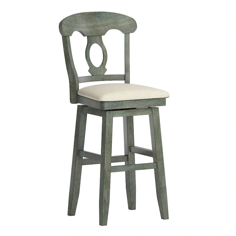 Silla giratoria de barra y mostrador con respaldo Napoleón