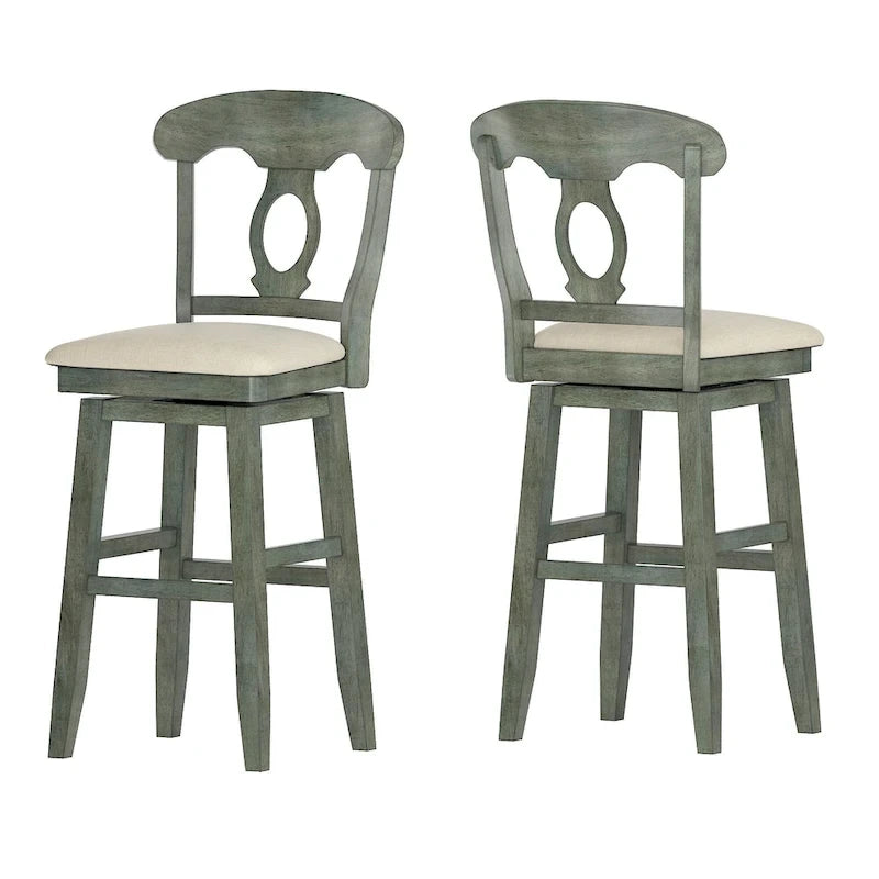 Silla giratoria de barra y mostrador con respaldo Napoleón
