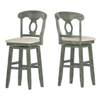 Silla giratoria de barra y mostrador con respaldo Napoleón