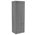 Armario Lisboa con puertas dobles, 2 cajones y barra para colgar