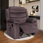 Sillón reclinable tapizado con vibración y calefacción
