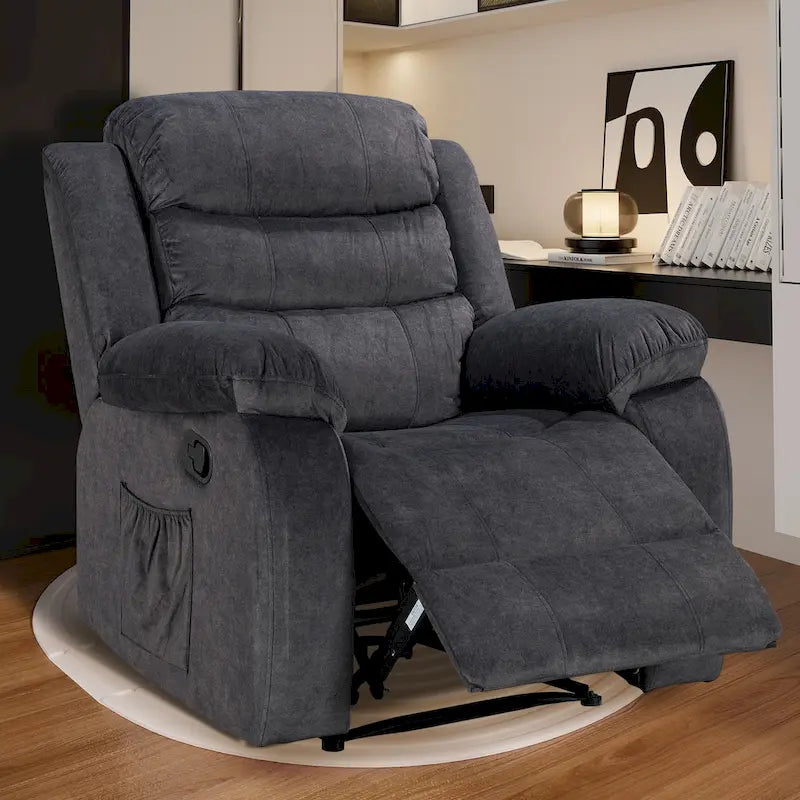 Sillón reclinable tapizado con vibración y calefacción