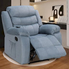 Sillón reclinable tapizado con vibración y calefacción