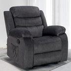 Sillón reclinable tapizado con vibración y calefacción