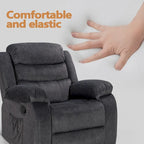 Sillón reclinable tapizado con vibración y calefacción