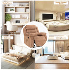 Sillón reclinable tapizado con vibración y calefacción