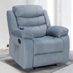 Sillón reclinable tapizado con vibración y calefacción