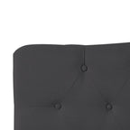 Cabecero tapizado con botones, altura ajustable, tejido acolchado premium