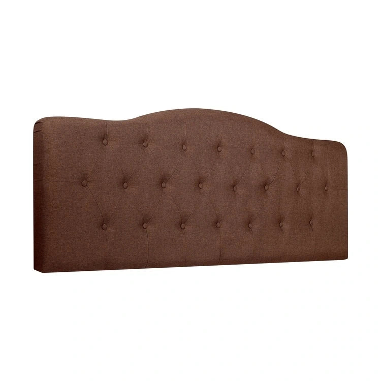 Cabecero tapizado con botones, altura ajustable, tejido acolchado premium