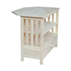 Mueble de TV de esquina con cajón y estantes