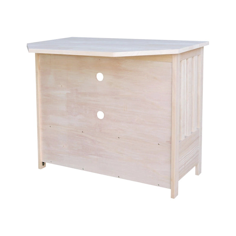 Mueble de TV de esquina con cajón y estantes