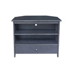 Mueble de TV de esquina con cajón y estantes