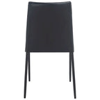 Silla de comedor de piel sintética, juego de 2 - 21.7"An. x 17.3"Pr. x 32.7"Al.